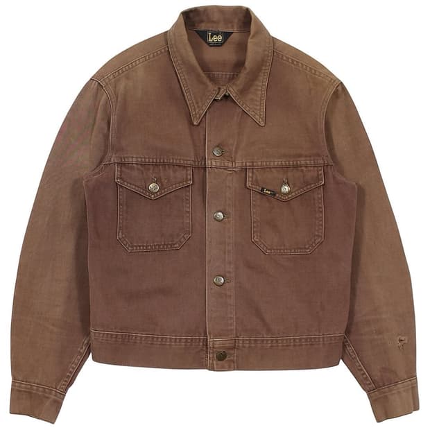 1970s USA Lee 몰스킨 트러커 자켓 리 빈티지 미국제