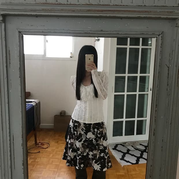 vintage lace blouse
