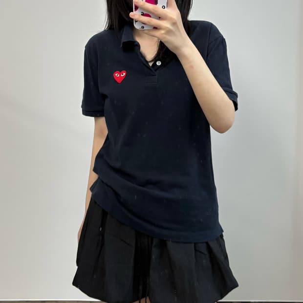 꼼데가르송 플레이 PK 카라 반팔 티셔츠