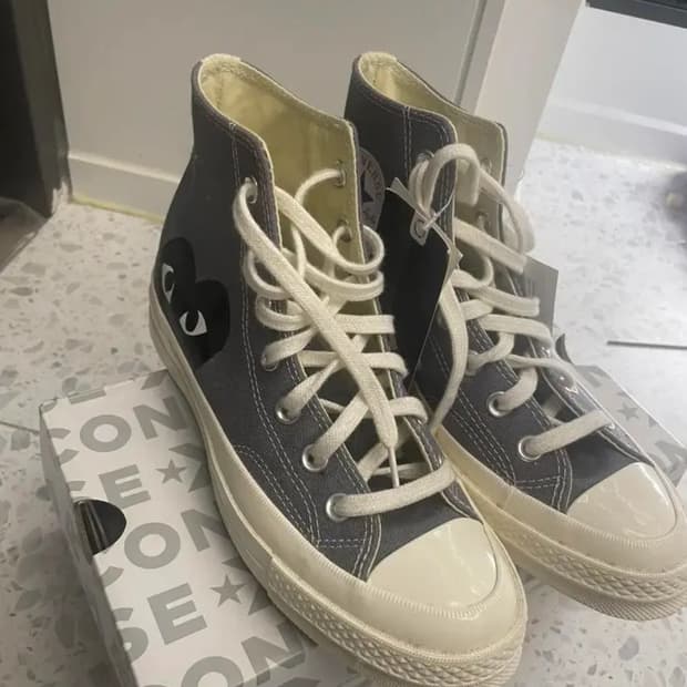 컨버스 꼼데가르송 척 70그레이 240mm