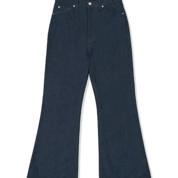 STU 에스티유 플레어 인디고 데님 팬츠