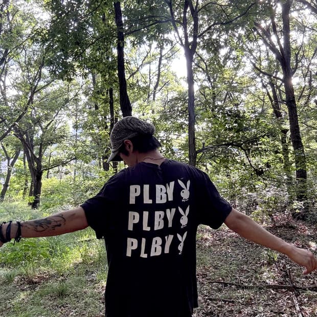 “Playboy” Logo Print Tee