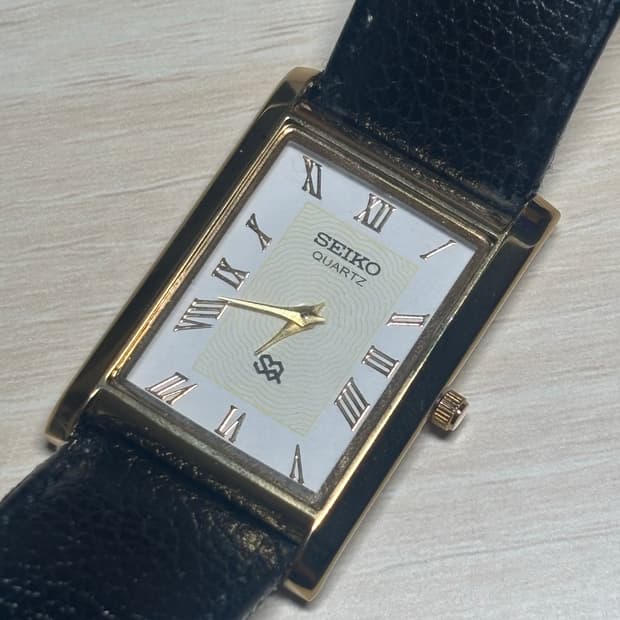 세이코 빈티지 탱크 사각 시계 so325714