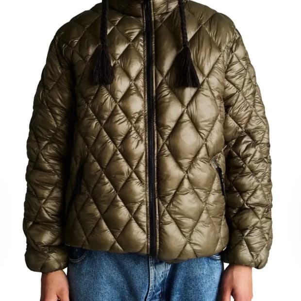 새상품) 팝트레이딩컴퍼니 퀄팅 리버시블 경량패딩