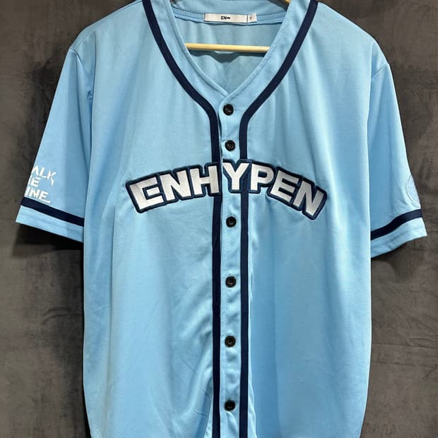 엔하이픈 ENHYPEN 베이스볼 저지 유니폼 FREE 하늘색 공식 굿즈