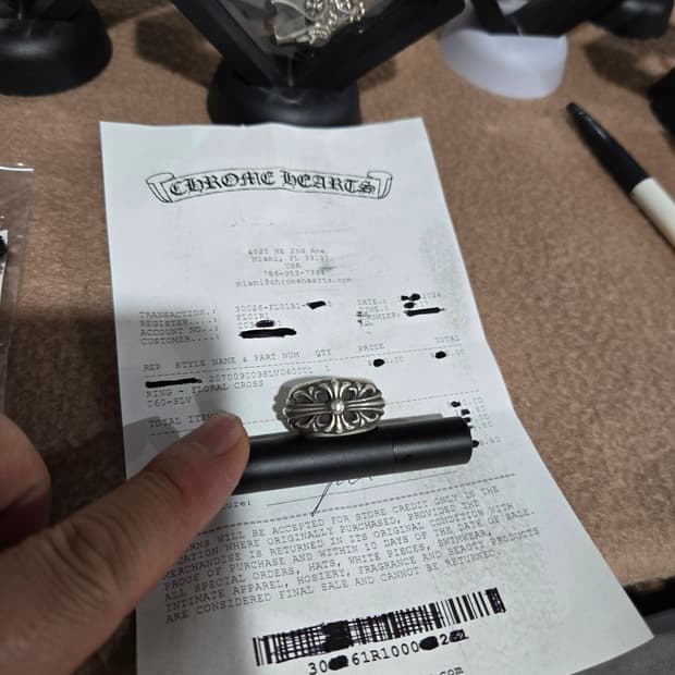 크롬하츠 플로랄링 정품 