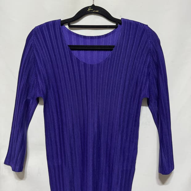 3 이세이미야케 플리츠플리즈 7부 티셔츠