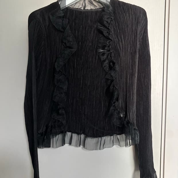 Specchio 스페치오 플리츠 가디건