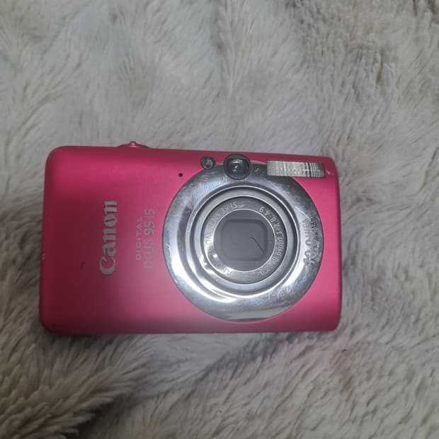 캐논 익서스 95IS 핑크색 디지털 카메라 레트로 디카