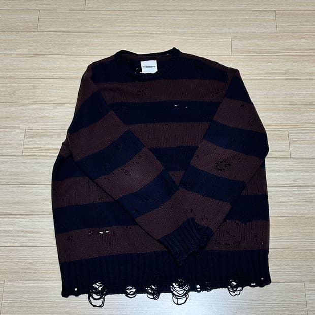 솔로이스트 그런지 디스트로이드 니트 50