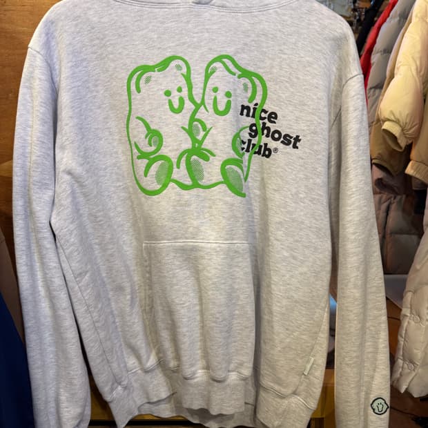 나이스고스트클럽 멜란지 후드티
