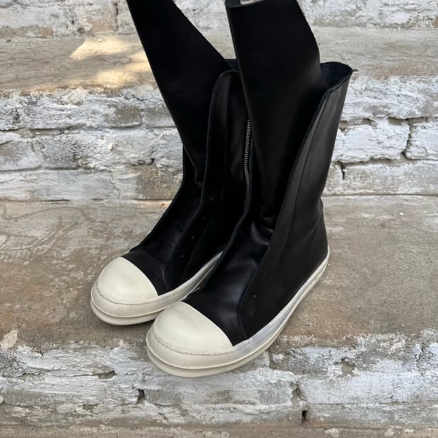 릭오웬스 15FW 롱라몬즈 레더 하이 (41사이즈)