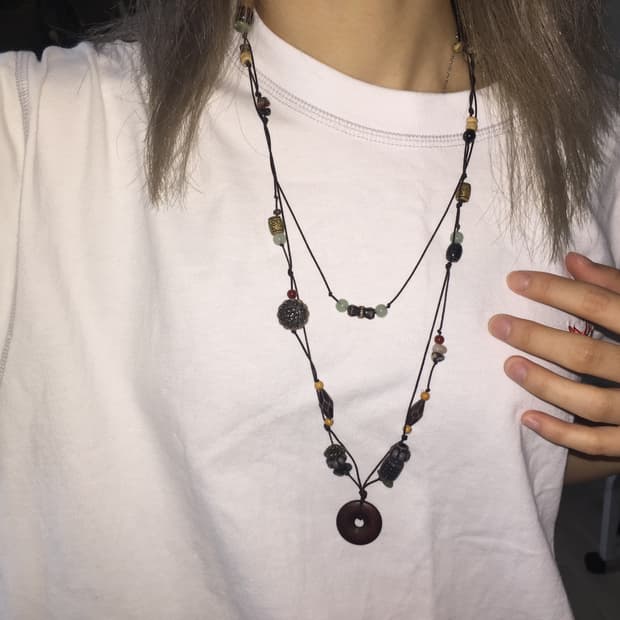 핸드메이드 빈티지 목걸이 