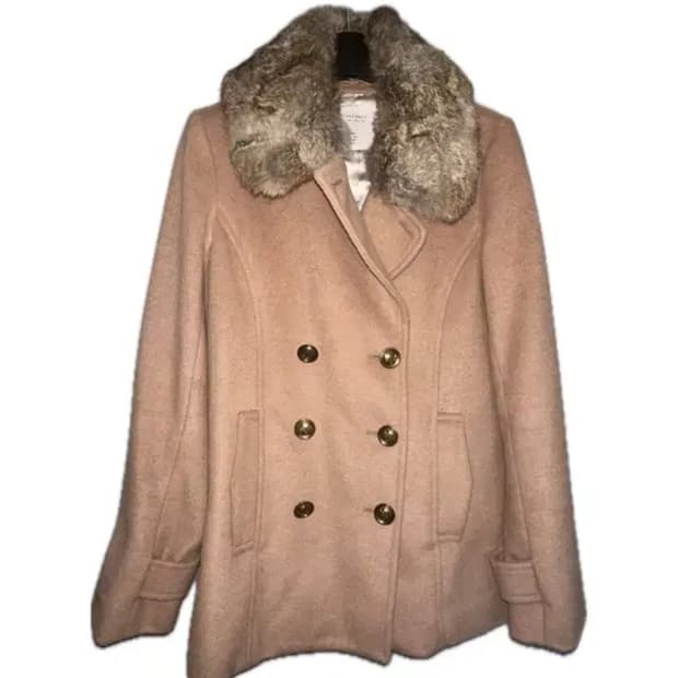 갸루 금장 퍼 코트