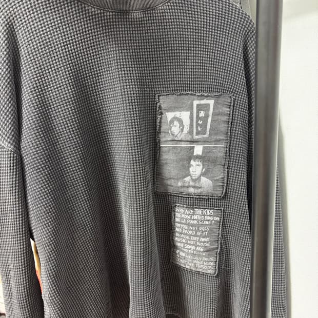 뤡코즈 패치 와플 롱슬리브 2사이즈