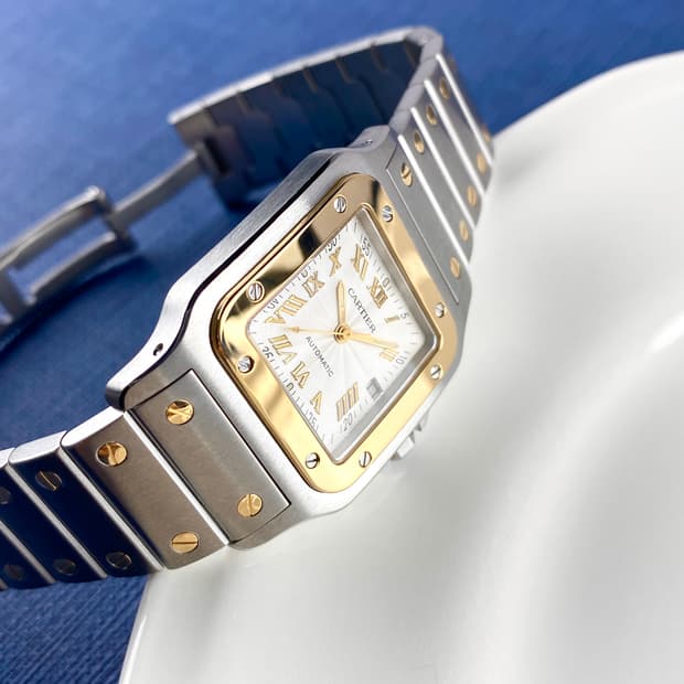 CARTIER Santos Galbee 20th combi watch