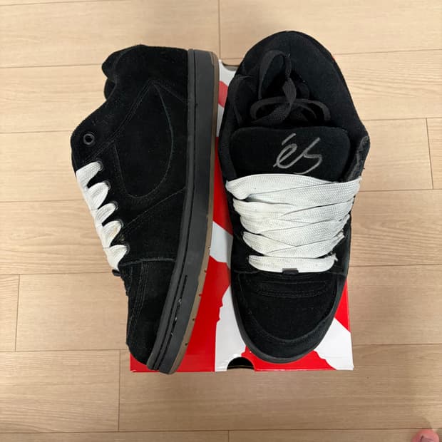 Es 이에스 Accel og 악셀 스케이트 보드화 블랙 커스텀 275