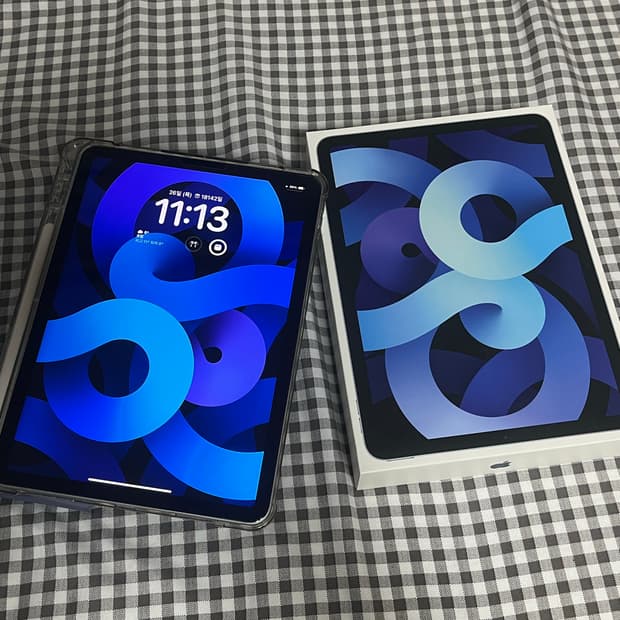 아이패드 에어4 64gb 스카이블루 풀박스 팝니다