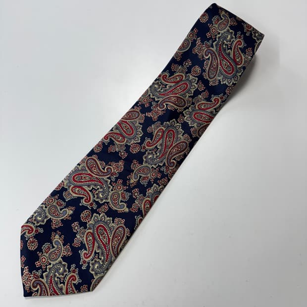 페이즐리 패턴 넥타이 9.7cm
