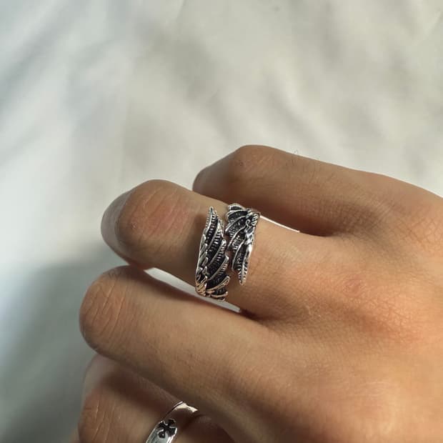 엔젤 윙 디테일 오픈링 Angel Wing Open Ring