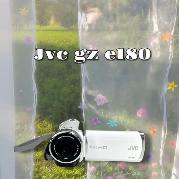 🌿무배/ A급/ Jvc e180 빈티지 캠코더 화이트