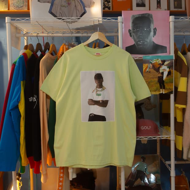 슈프림 x 타일러 더 크리에이터 민트 티셔츠