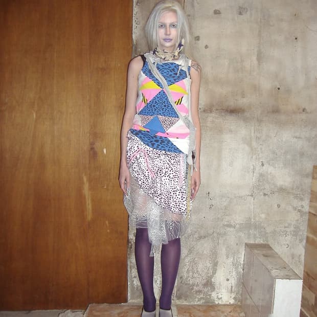 Geometric-pattern sleeveless top