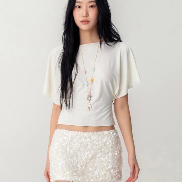 글로니 core half tee 아이보리 s (택O)