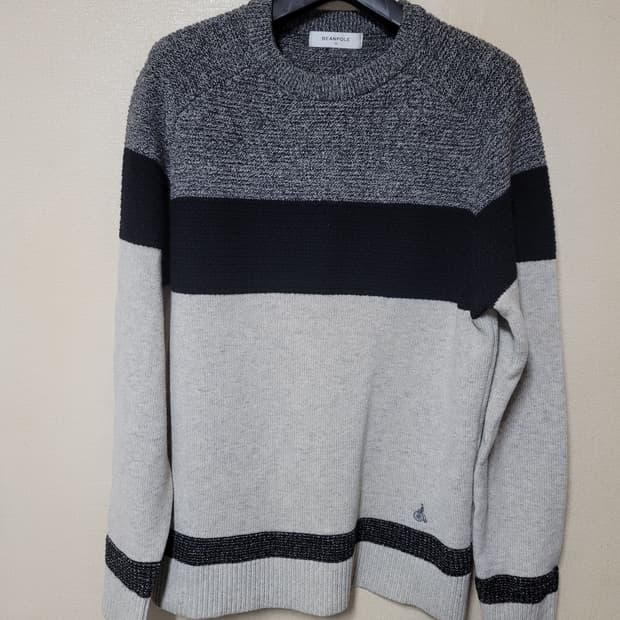 빈폴 애쉬 컬러블럭 니트