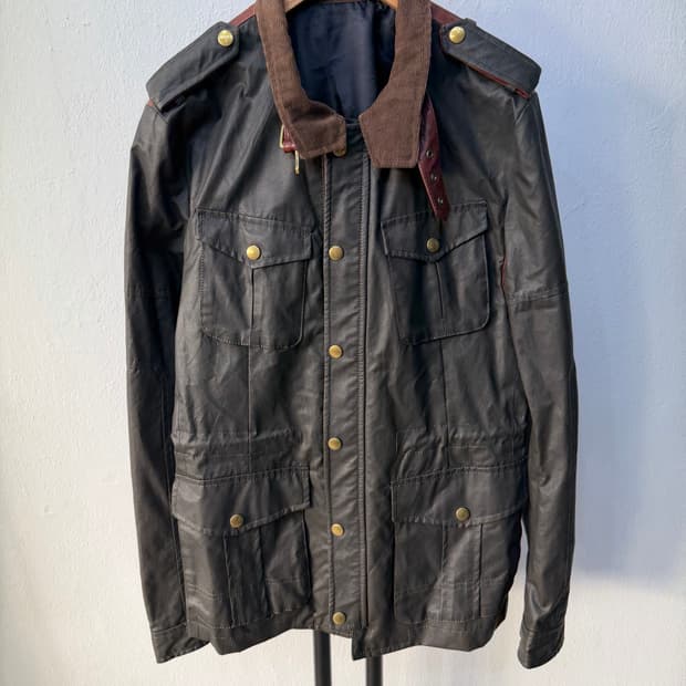 정품) 시스템옴므 한섬 코듀로이 카라 양가죽 자켓 100