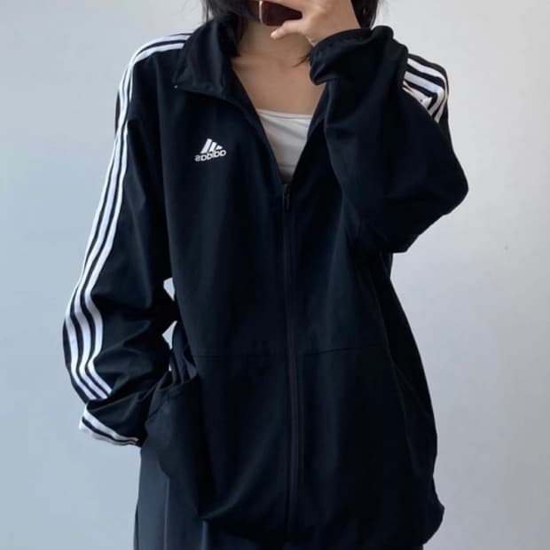 아디다스 빈티지 바람막이 재켓