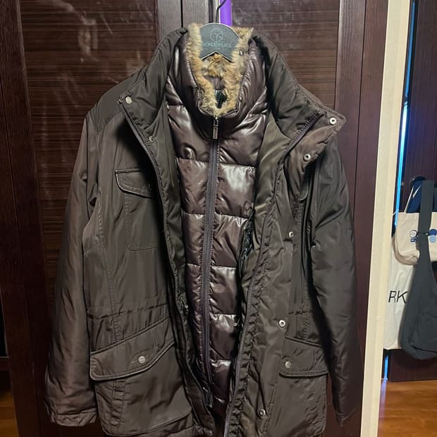 [남녀공용M]빈티지 프라운 패딩점퍼