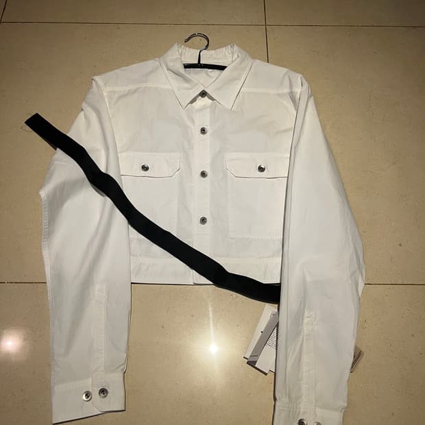 릭오웬스 크롭 셔츠 자켓