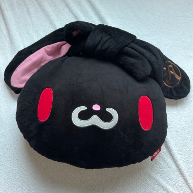 범용토끼 빅페이스 대형 쿠션 (블랙)