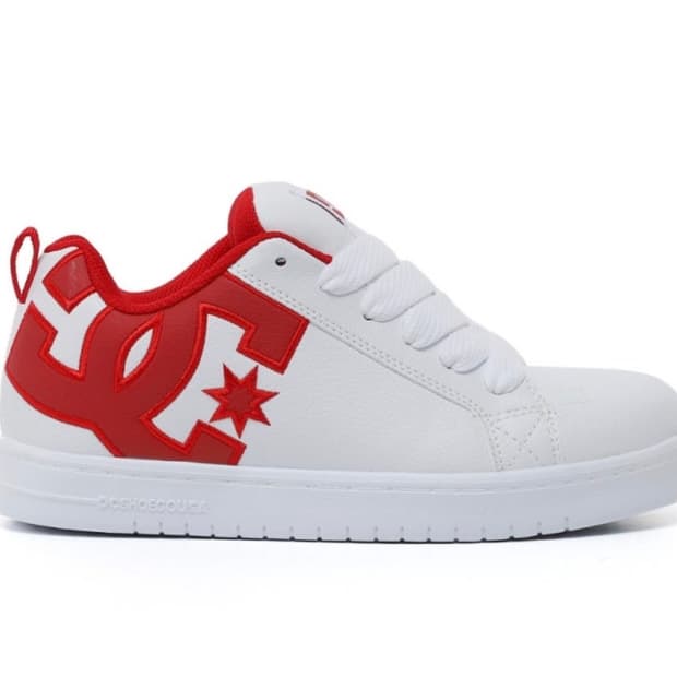 DC Shoes 디씨슈즈 스케이트 보드화 코트 그래픽 라이트 화이트 레드