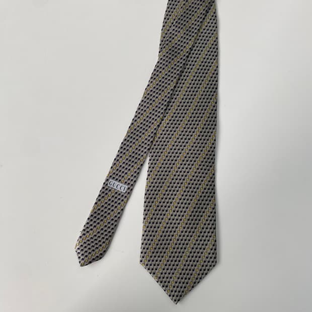 택부착 미사용품 구찌(GUCCI) 명품 정품 넥타이