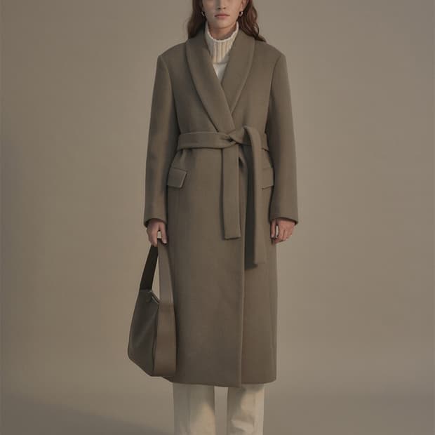 낫띵리튼 Shawl collar long coat