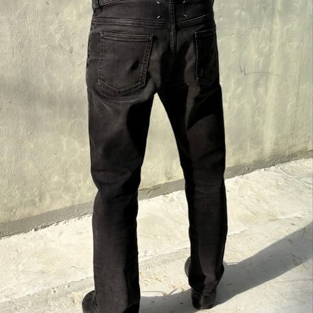 마르지엘라 블랙 데님 팬츠 31