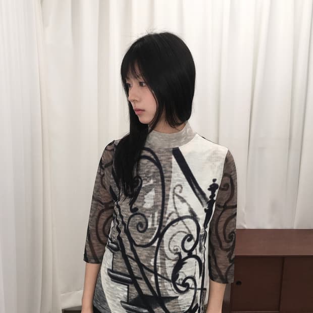 패턴 7부 슬리브