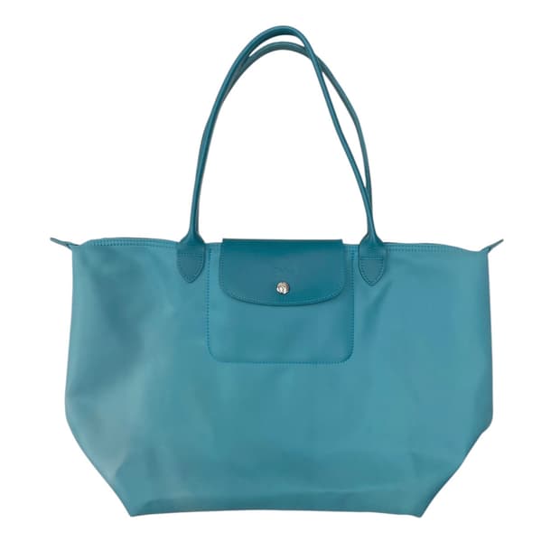 롱샴 르 플리아쥬 쇼퍼백 블루