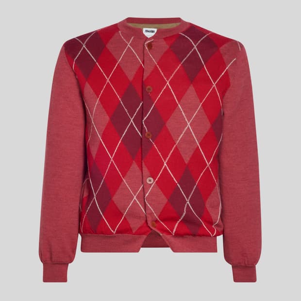 마리아노 아가일 가디건 레드 색상 구합니다.