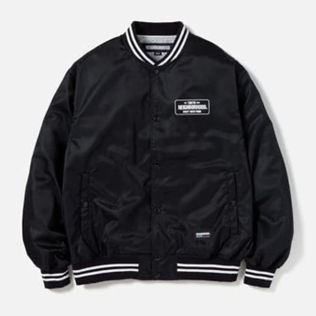 [L] 네이버후드 23SS BASEBALL JKT / BLK