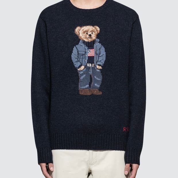 폴로 성조기 베어 니트 M 새상품