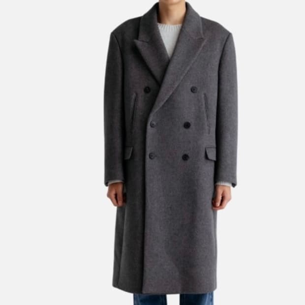 ESSENTIAL by EQL(이큐엘) 포켓 더블브레스티드 코트(M)