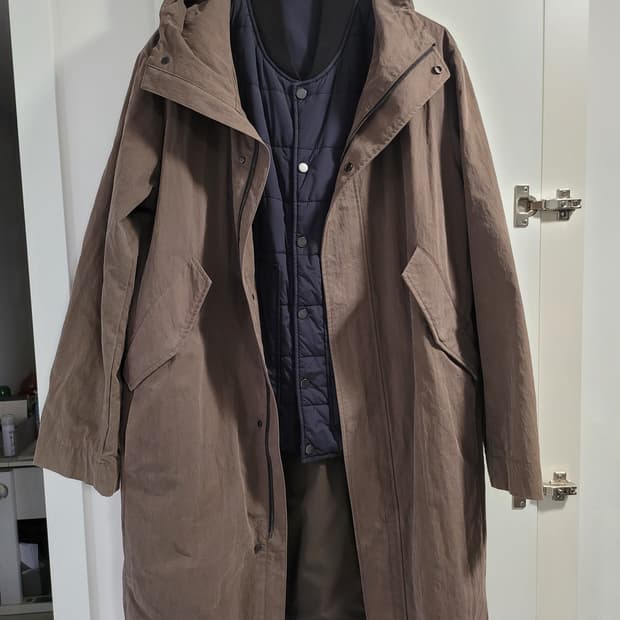 프론트로우 맨  후드 야상자켓