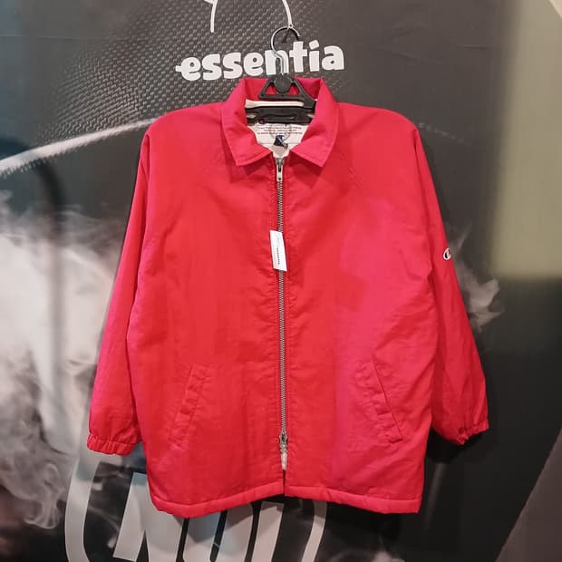 챔피온 올드스쿨 누빔 레드 코치자켓