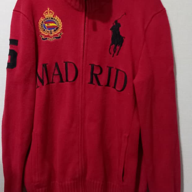 폴로 POLO 빅포니 뉴욕 니트 집업 95/M