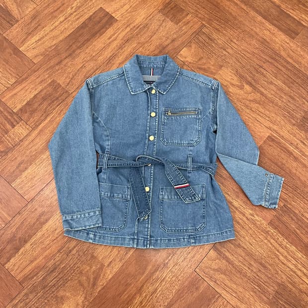 여성 타미 데님 자켓