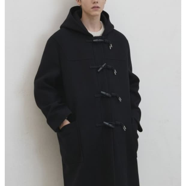 드로우핏 세인트 오버핏 헤비 울 더플 코트 [D.NAVY] 미사용 제품