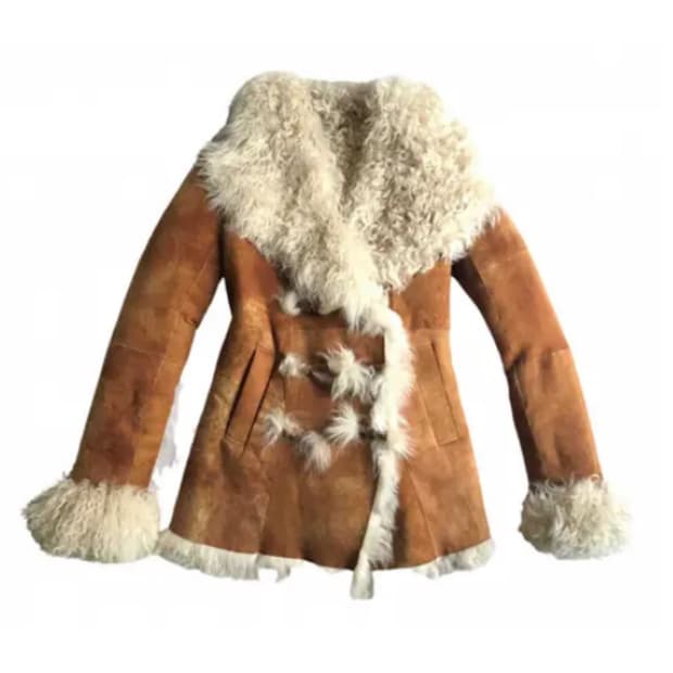 비비안웨스트우드 레드라벨 스웨이드 무스탕 코트 갸루템 빈티지 모리걸